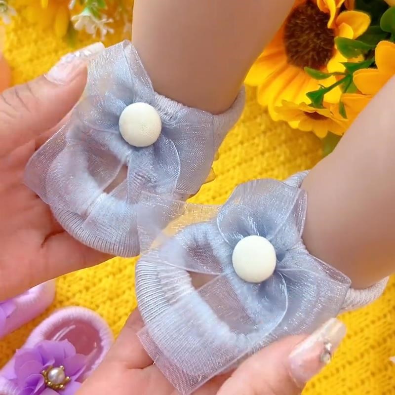 婴儿鞋袜一体夏季薄款新生儿宝宝地板袜防滑船袜透气吸汗0-12个月