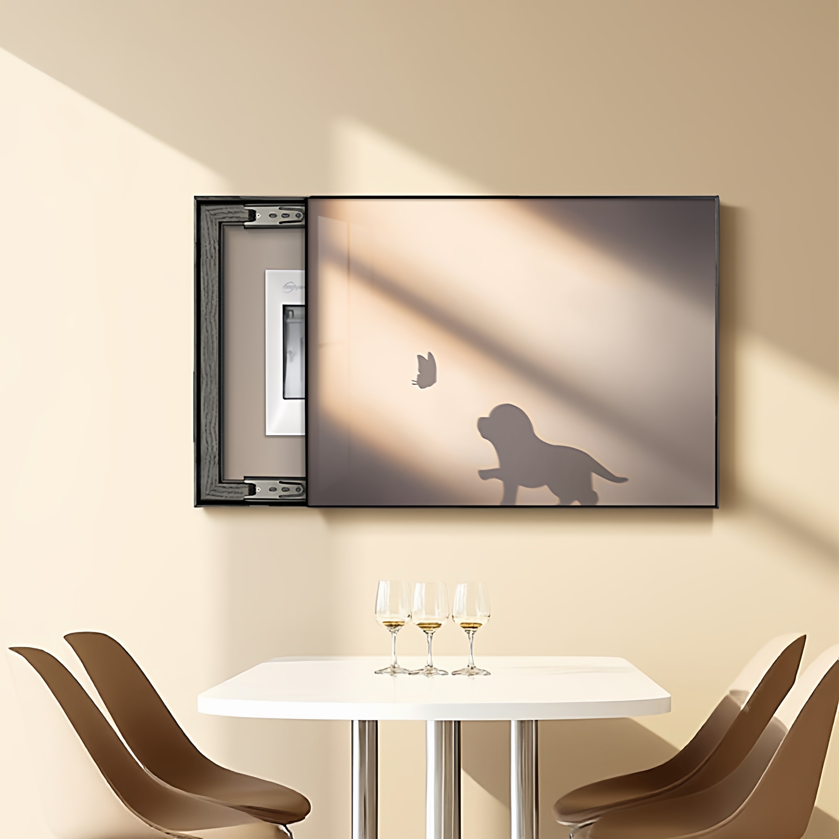 电表箱装饰画2025新款高级感壁画客厅免打孔弱电箱盒电闸遮挡挂画