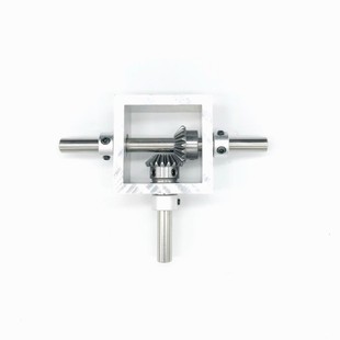 机械模组 1比1 双出轴 小型伞齿轮转角器 90度直角传动换向齿轮箱