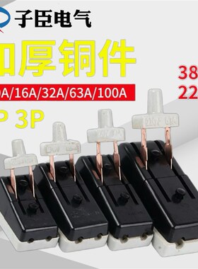 HK2单相两相32A 2P闸刀开关220V63A黑色老式隔离刀闸单投负荷3P