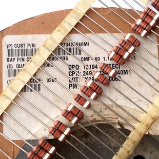 1K棕壳色环0.5W 1001F 进口DALE达尼发烧1%高精度精密金属膜电阻