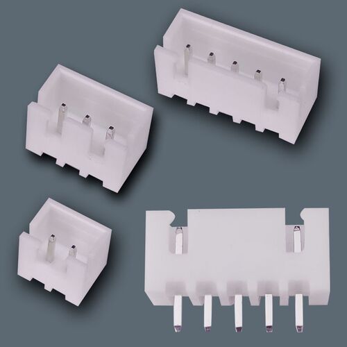 XH2.54mm连接器2P3P4P5P直针铜针PCB板接插件端子白色插座母座