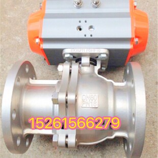 DN150国美标电动球阀 16P气动不锈钢304法兰球阀DN15 Q641F