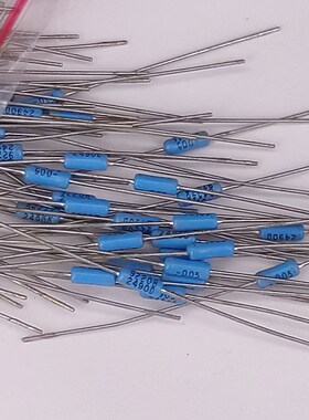 249R欧天蓝色1/4W进口DALE发烧1%Y高精度精密金属膜电阻 可代250R