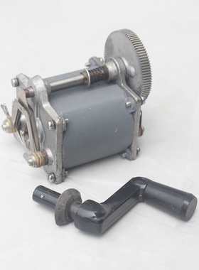 手摇电话电机拆机65-1 HDX-3手摇磁石发电机自己DIY制作配带摇把