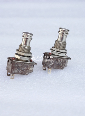 闪电有水迹220V 3A 127V 5A2脚按式开关 按钮开关