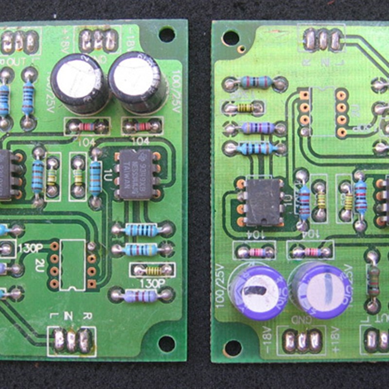 NE5534 10倍前级放大线路板  优质元件装配 可拆陶封两只5534