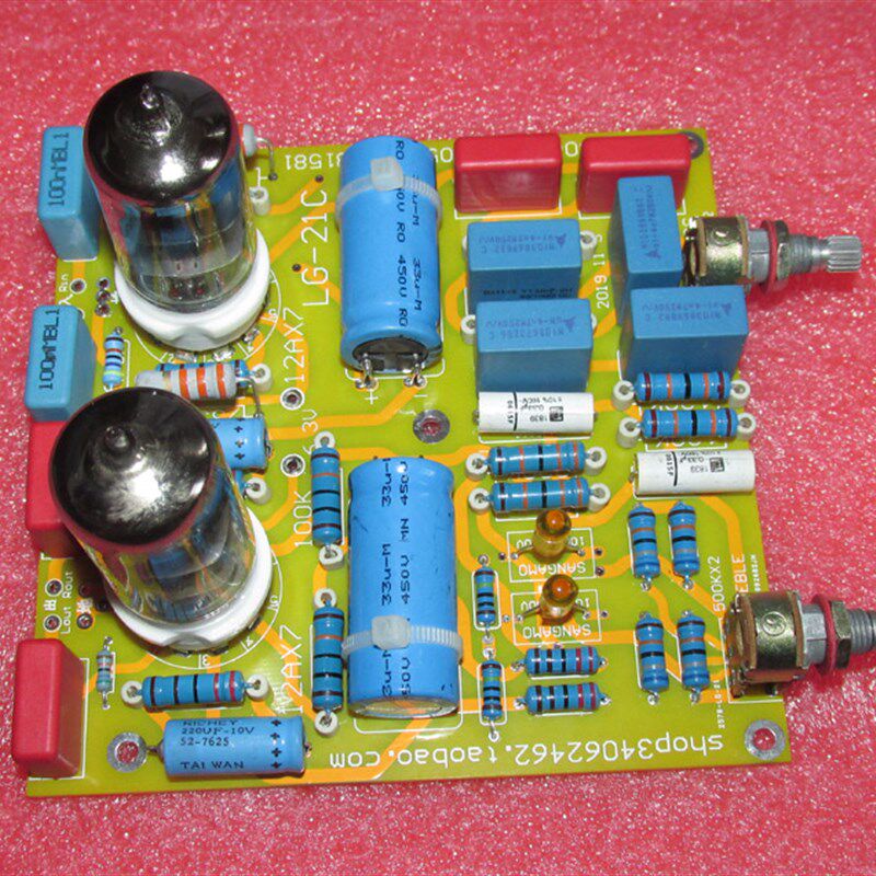 6N3高音低音音调板 设计合理的Baxandall型6N3电子管音调板LG-21C