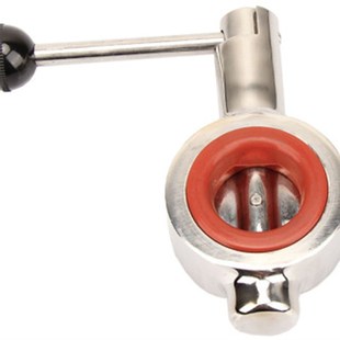 304不锈钢卫生级对夹蝶阀 蝶阀D71X 食品级手动广东式