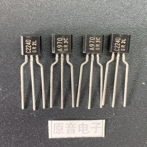原装日本东芝2SA970 2SC2240音响对管 小功率对管GR档东芝管