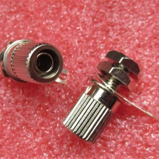 电源功放用M6X23纯铜接线柱 全金属接地柱 4mm香蕉插座