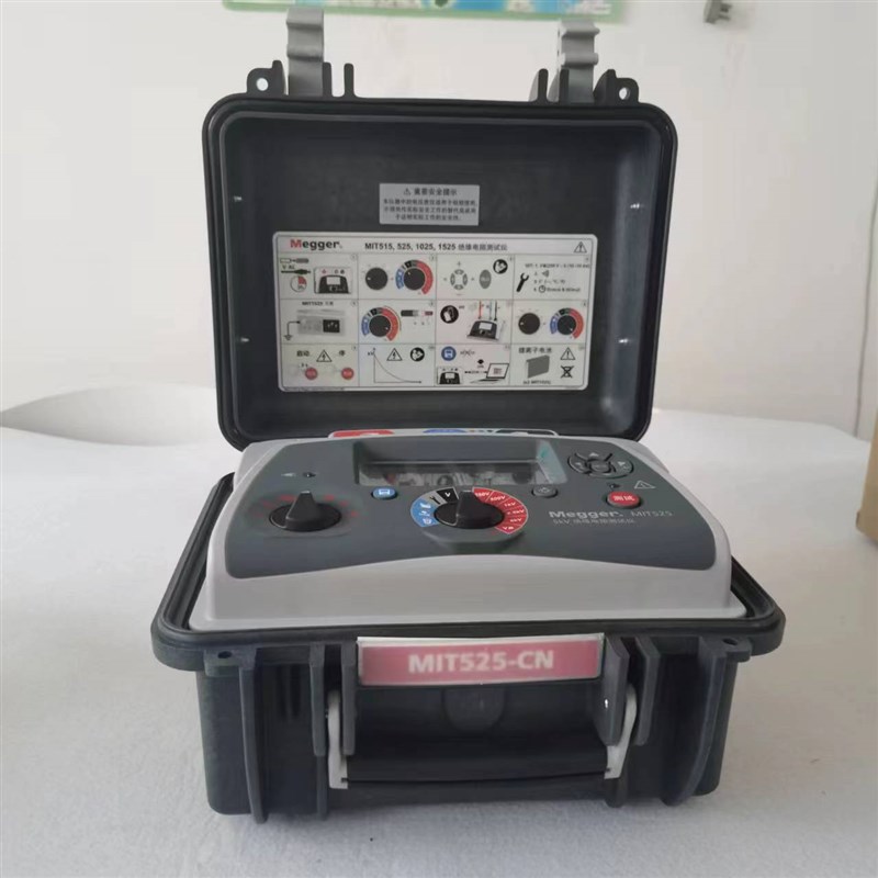 英国 MEGGER 商 MIT525 5KV 10T 绝缘电阻测试仪兆欧表摇表