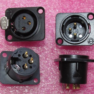 NEUTRIK纽崔克旗下乐群镀金平衡座信号三芯XLR卡侬公母座