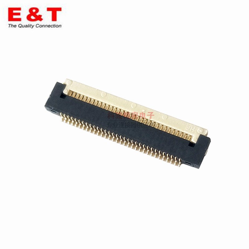 ENTERY 连接器0.5FPC 28P翻盖下接H1.5镀金插座6705K-Y28N-00L