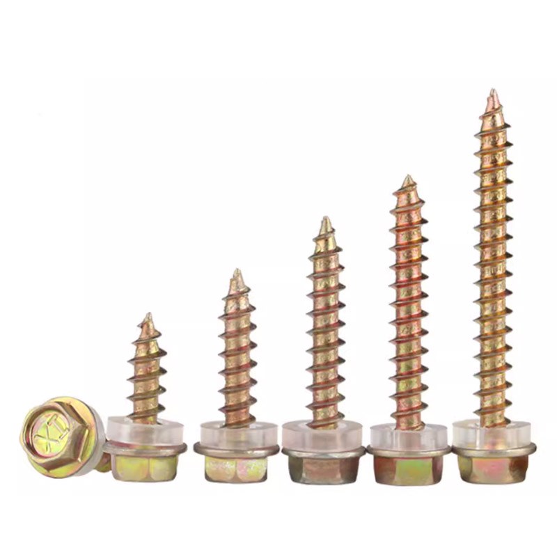 高强度外六角自攻螺丝尖尾法兰面螺钉自钻螺丝钉木螺丝12#20-125