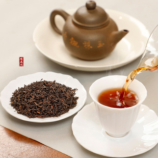 广西梧州六堡茶官方旗舰店桂青熟茶2017年黑茉莉花香茶叶300g黑茶