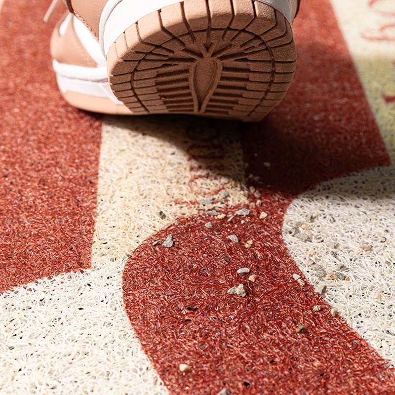 早晚都是小富婆丝圈入户门垫创意文字玄关除尘裁剪门口地垫防滑