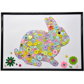 diy创意粘贴画相框纽扣画幼儿园小学生手工制作儿童南瓜扣子画