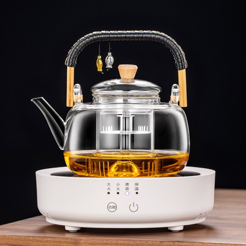 20新款悦龙门小型电陶炉迷你煮茶炉电磁炉烧水泡茶壶蒸煮茶器