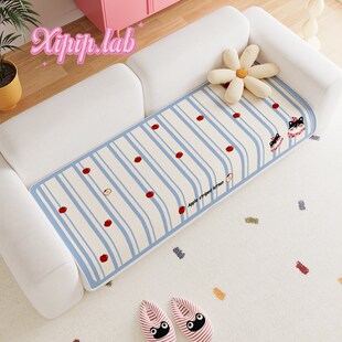 iil夏季 亲肤透气沙发垫家用客厅沙发凉席垫子爱少女风坐垫