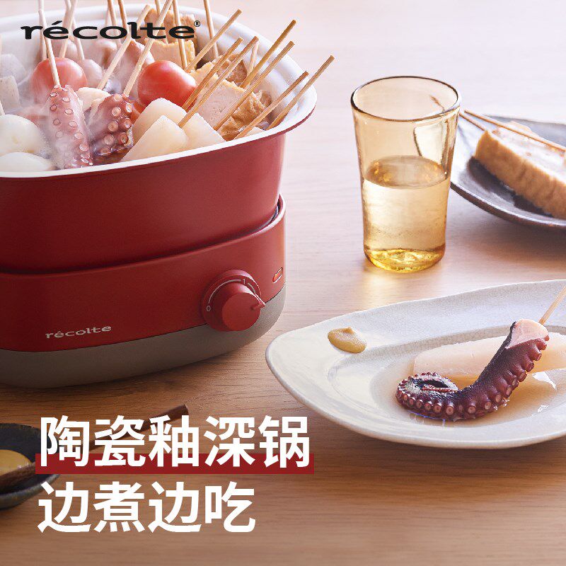 丽克特电煮锅家用小型多功能料理锅小电锅炒锅电火锅蒸煮一体