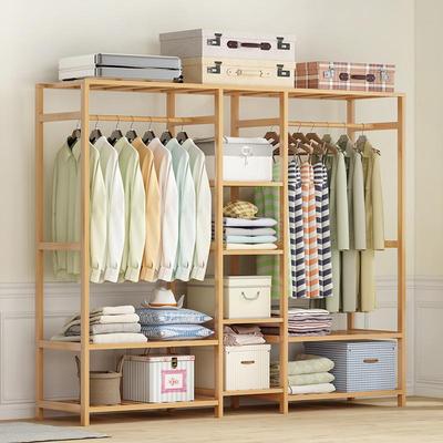 衣柜子布衣橱帽架落地实木经济型组装儿童卧室家用出租房屋用