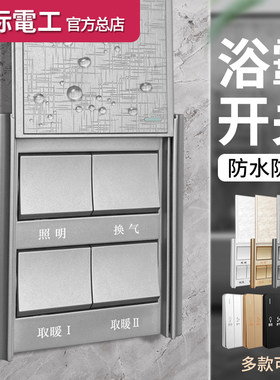 国际电工浴霸关四浴室取暖暖风机控制 厕所老式