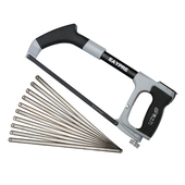 钢锯家用手工小钢锯架锯弓手锯条木工工具剧金属切割强力拉锯子