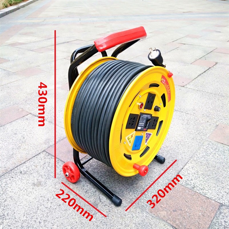 盘 电缆延长接线板绕线盘卷线盘拖线盘 2米线