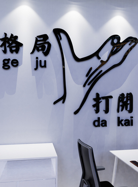 办公室激励志标语画自粘公司企业团队会议室背景布置装饰