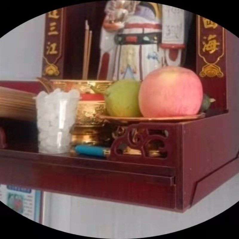 红木色佛龛支架金属吊柜支架神龛佛柜供台吊柜支架神台角架图片