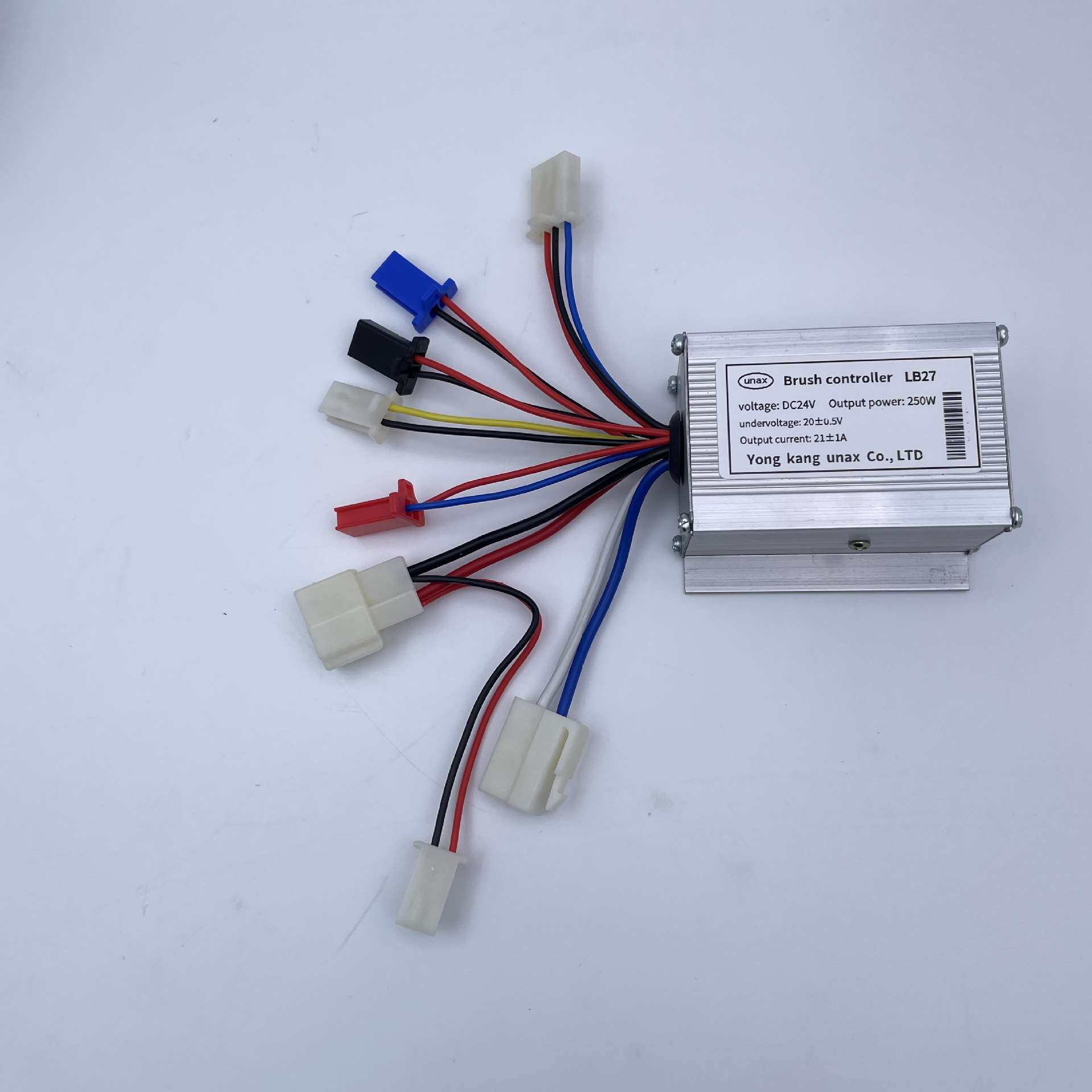 跨境 滑板车童车自行车改装配件电机24V250W控制器数显转把套