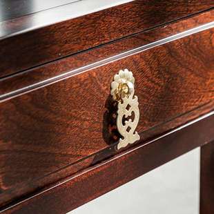 茶水柜茶桌边柜檀木色电茶炉支架可移动小多功能茶台茶盘收纳简约