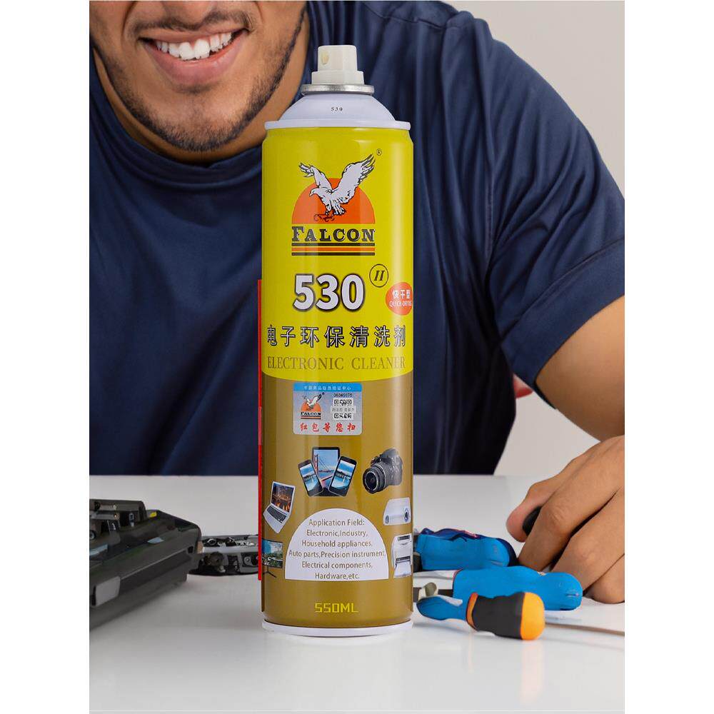 Falcon530清洁剂(快干型)电脑主板清洁专手机贴膜除尘清洗剂6瓶装