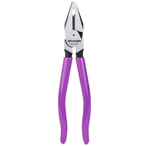 拓伏锐进口EC-9102偏芯省力钢丝钳老虎钳电工钳子平口钳钢丝剪9寸