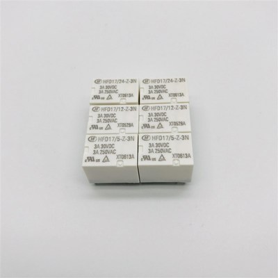 HFD17-5/12-24-Z-3N一组转换5脚3A250VAC宏发继电器5V12V24VDC