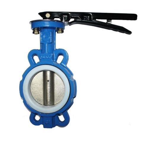 手柄对夹四氟蝶阀 D71F-16 不锈钢板四氟蝶阀DN50 65 80 100 125