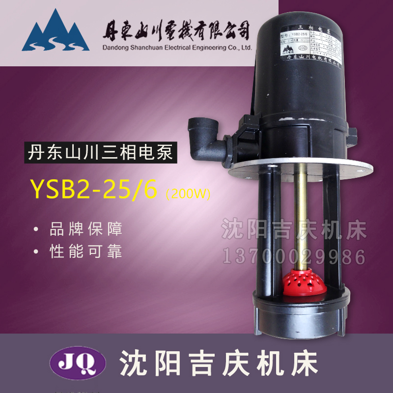沈阳机床 丹东山川三相电泵 原厂冷却泵 冷却水泵 YSB2-25/6 200W