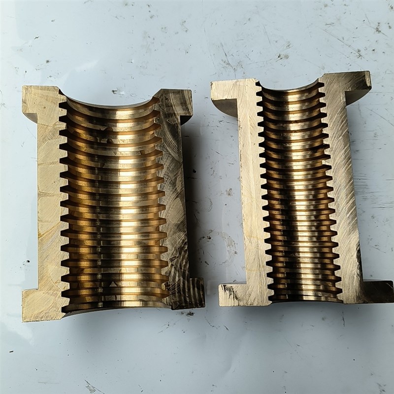 浙江泰源 兰州金宇端面龙门铣床动力头铜螺母T50*8半螺母T70*10