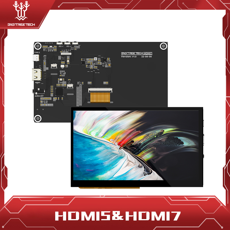 BIGTREETECH HDMI5/7 3D打印机屏幕显示屏树莓派IPS触控屏DIY配件
