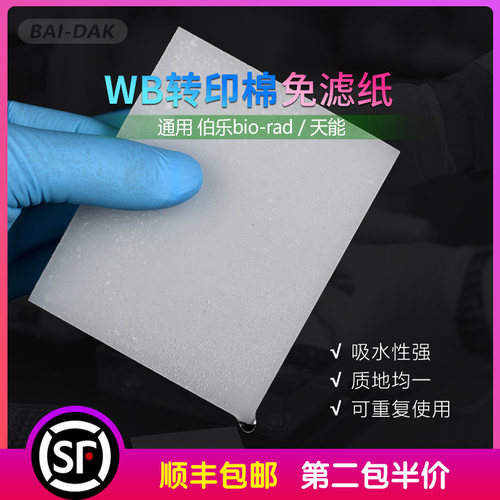 WB 免滤纸转印棉 海绵垫 湿转衬垫多孔垫 无需滤纸 通用伯乐/天能
