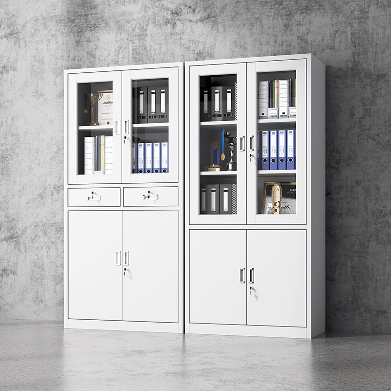 文件柜办公室财务凭证柜资料柜钢制档案柜子带锁收纳储物柜铁皮柜