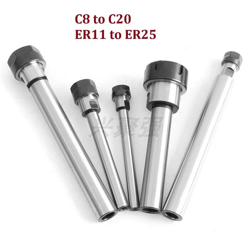 延长杆A帽/M帽C8/C10/C12-ER8-100-150L厂动力头ER轴 加长可定制