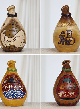 吉祥福寓意e桌面小摆件陶瓷工艺品客厅电视柜博古架酒柜书柜装饰