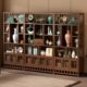 复古博古架茶具置物架非实木靠墙茶叶柜客厅多宝阁摆件展示架书架