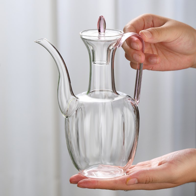 花茶壶玻璃水壶仿宋n泡茶执壶宋代烧水茶具耐高温电陶炉专用煮茶