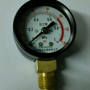 Y-40 0~1mpa 0～140psi压力表直径40mm径向微小型压力表 M10*1