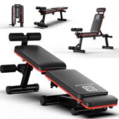 新款 健身椅家用仰卧起坐腹肌板平凳运动器材 百变哑铃凳折叠免安装