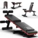 新款 健身椅家用仰卧起坐腹肌板平凳运动器材 百变哑铃凳折叠免安装
