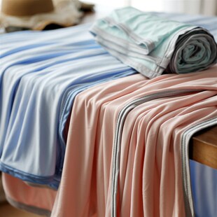 出口剩余 量少无补凉凉的盖v毯 夏季空调盖被 单人双人盖毯 床品